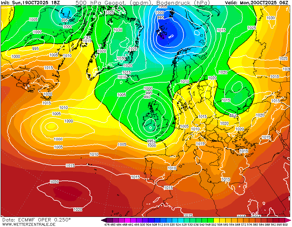Mappa a 500hPa